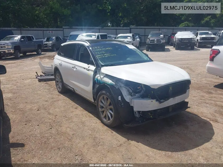 2020 Lincoln Corsair Standard VIN: 5LMCJ1D9XLUL02975 Lot: 45418080