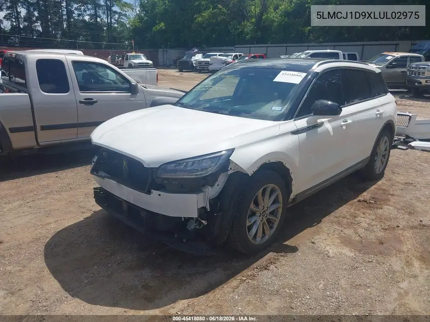 2020 Lincoln Corsair Standard VIN: 5LMCJ1D9XLUL02975 Lot: 45418080