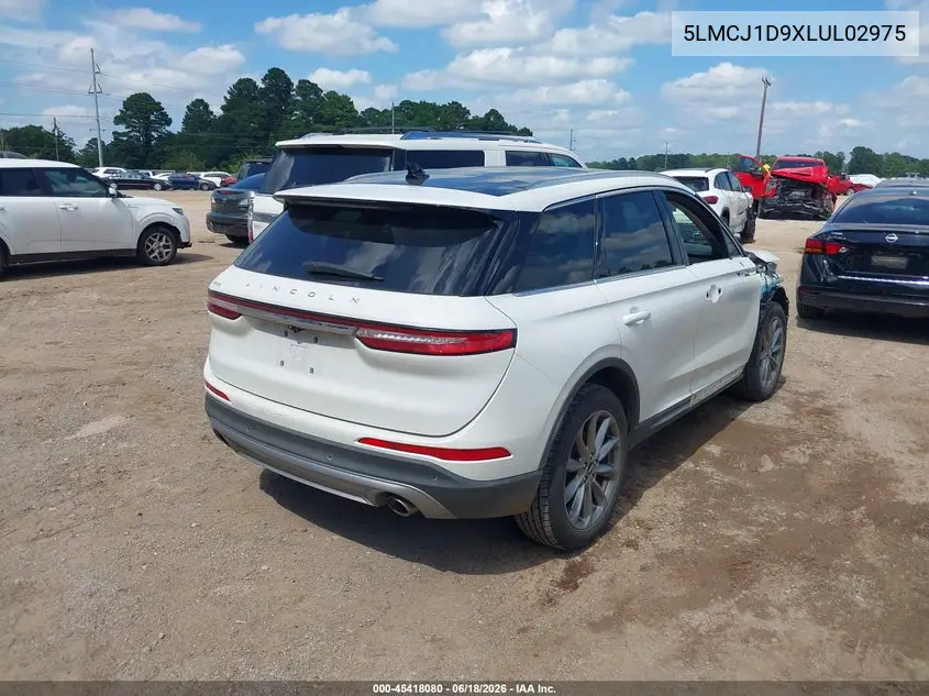 2020 Lincoln Corsair Standard VIN: 5LMCJ1D9XLUL02975 Lot: 45418080