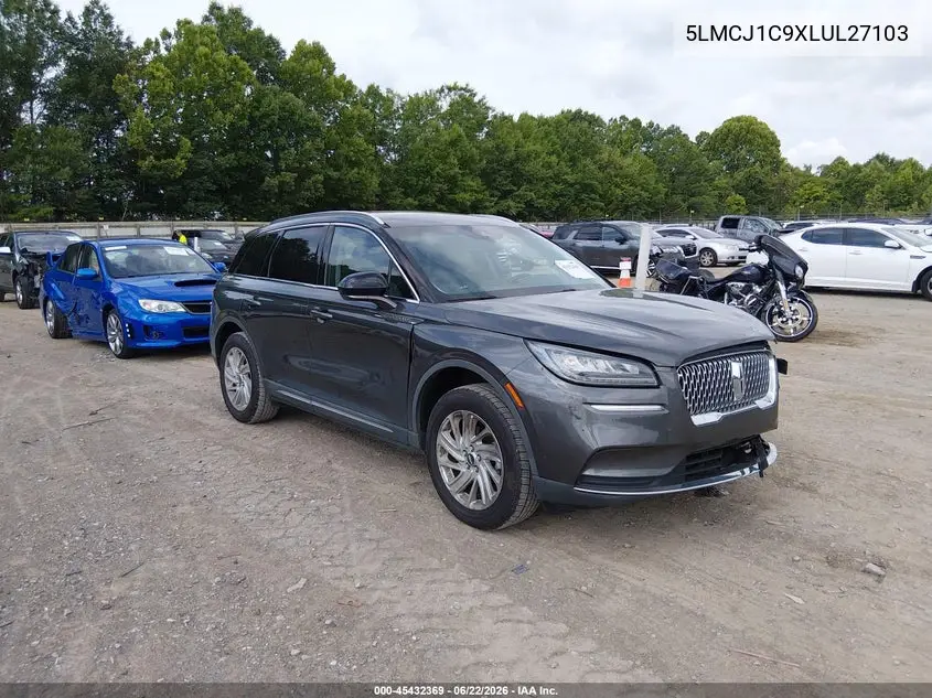 2020 Lincoln Corsair Standard VIN: 5LMCJ1C9XLUL27103 Lot: 45432369