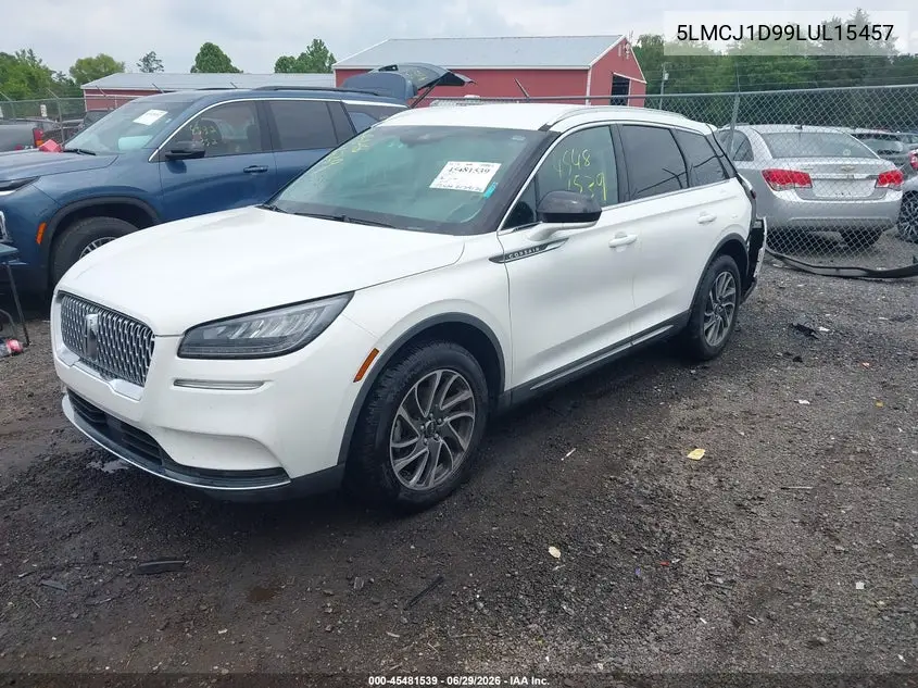 2020 Lincoln Corsair Standard VIN: 5LMCJ1D99LUL15457 Lot: 45481539