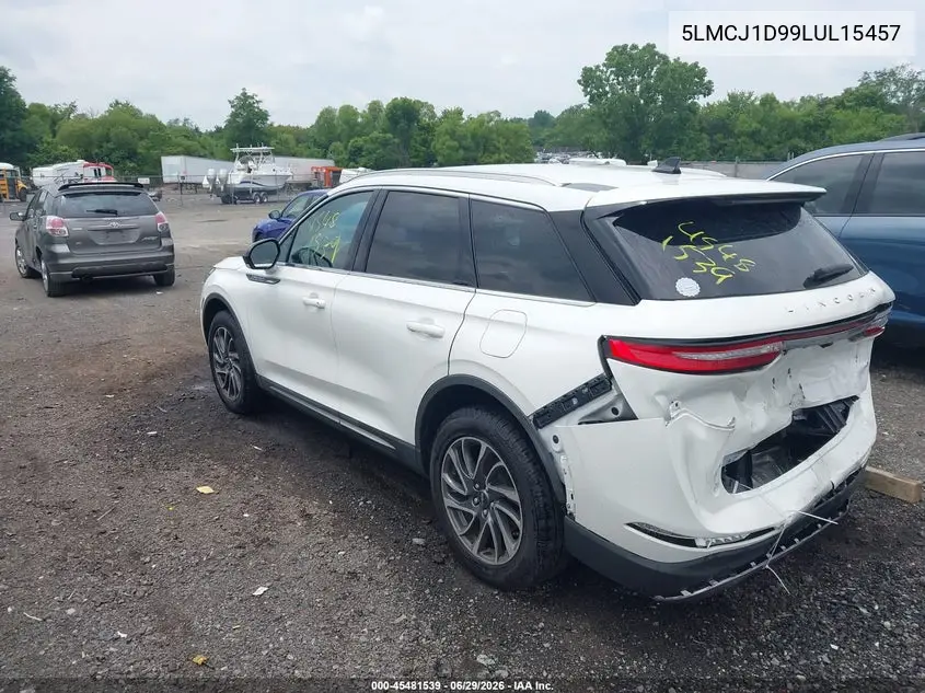 2020 Lincoln Corsair Standard VIN: 5LMCJ1D99LUL15457 Lot: 45481539