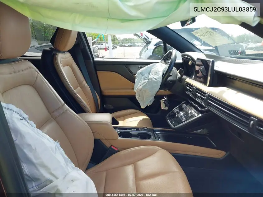 2020 Lincoln Corsair Reserve VIN: 5LMCJ2C93LUL03859 Lot: 45511495