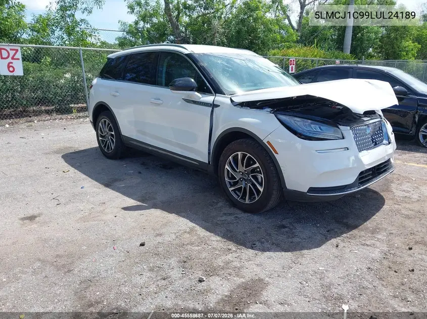 2020 Lincoln Corsair Standard VIN: 5LMCJ1C99LUL24189 Lot: 45558687