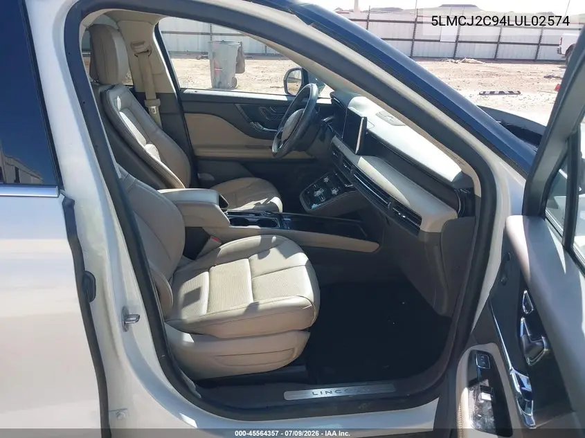 2020 Lincoln Corsair Reserve VIN: 5LMCJ2C94LUL02574 Lot: 45564357