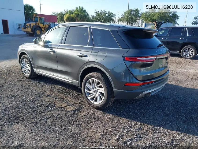 2020 Lincoln Corsair Standard VIN: 5LMCJ1C98LUL16228 Lot: 45641450