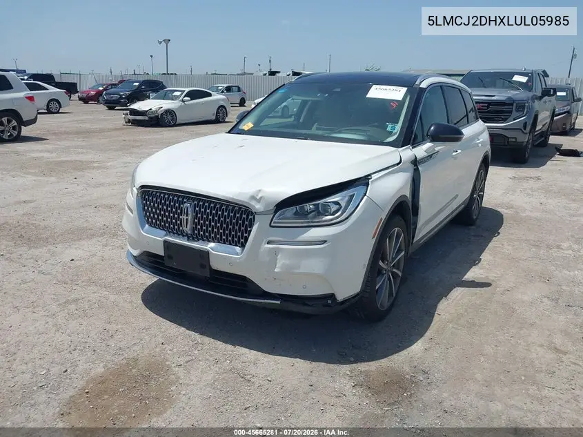 2020 Lincoln Corsair Reserve VIN: 5LMCJ2DHXLUL05985 Lot: 45665281