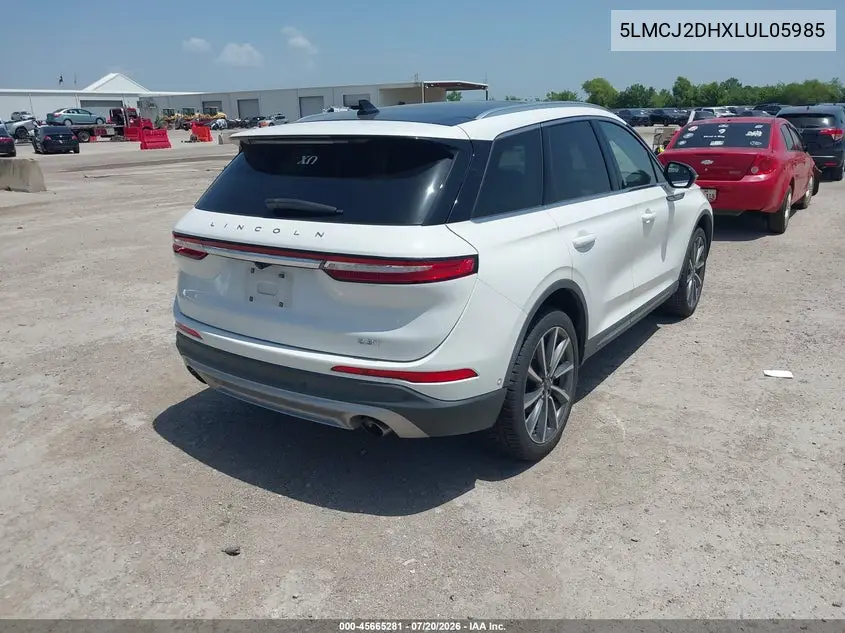 2020 Lincoln Corsair Reserve VIN: 5LMCJ2DHXLUL05985 Lot: 45665281