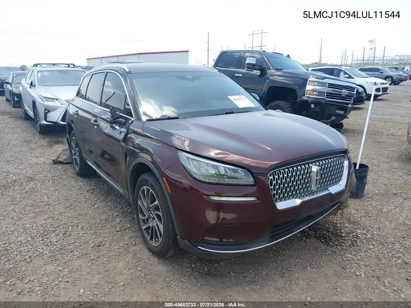 2020 Lincoln Corsair Standard VIN: 5LMCJ1C94LUL11544 Lot: 45683733
