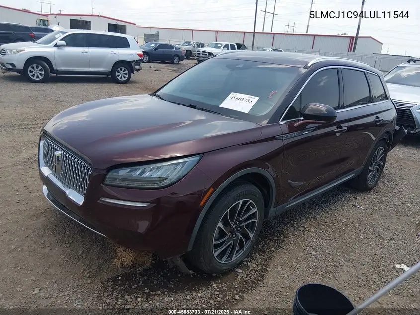 2020 Lincoln Corsair Standard VIN: 5LMCJ1C94LUL11544 Lot: 45683733