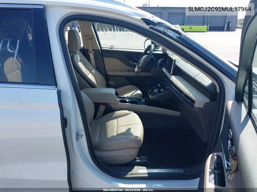 2021 Lincoln Corsair Reserve VIN: 5LMCJ2C92MUL17964 Lot: 44934144