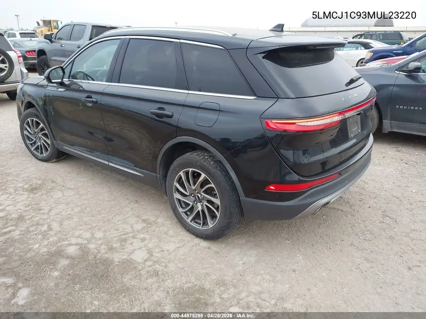 2021 Lincoln Corsair Standard VIN: 5LMCJ1C93MUL23220 Lot: 44975298