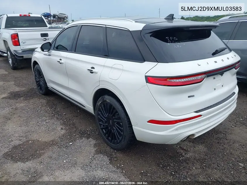 2021 Lincoln Corsair Reserve VIN: 5LMCJ2D9XMUL03583 Lot: 45219416