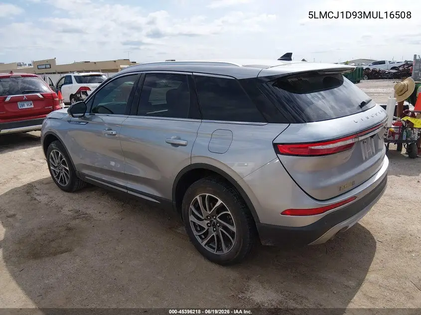 2021 Lincoln Corsair Standard VIN: 5LMCJ1D93MUL16508 Lot: 45396218