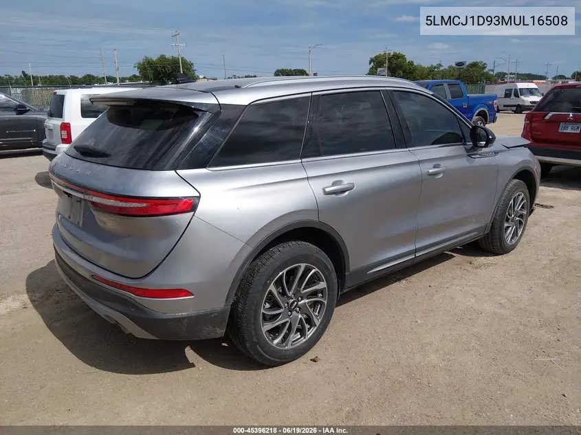 2021 Lincoln Corsair Standard VIN: 5LMCJ1D93MUL16508 Lot: 45396218