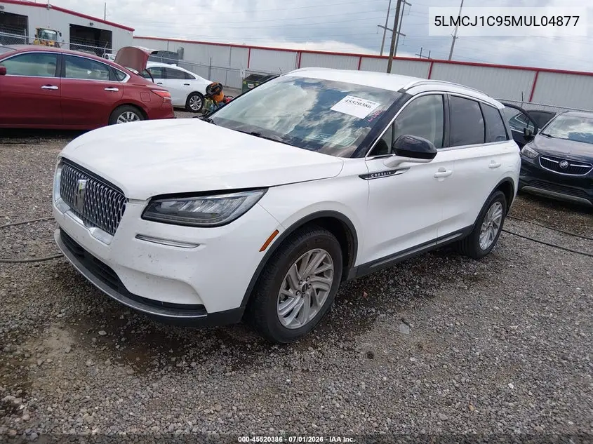 2021 Lincoln Corsair Standard VIN: 5LMCJ1C95MUL04877 Lot: 45520386