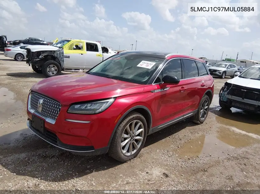 2021 Lincoln Corsair Standard VIN: 5LMCJ1C97MUL05884 Lot: 45658714