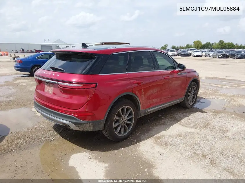 2021 Lincoln Corsair Standard VIN: 5LMCJ1C97MUL05884 Lot: 45658714