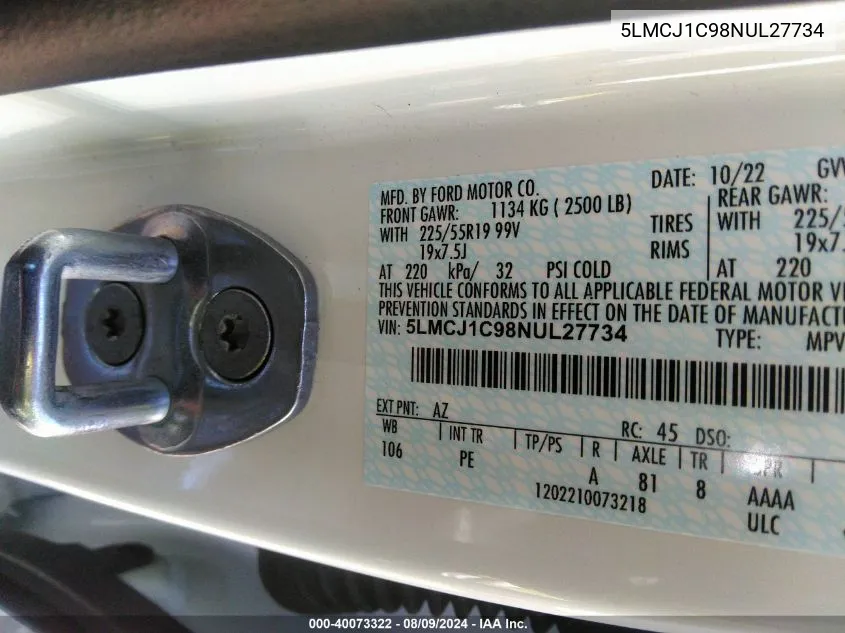 2000 Toyota Sienna Le/Xle VIN: 4T3ZF13C9YU272815 Lot: 40073322