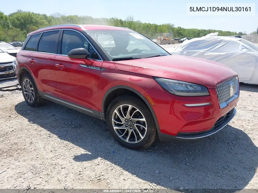 2022 Lincoln Corsair Standard VIN: 5LMCJ1D94NUL30161 Lot: 44858541
