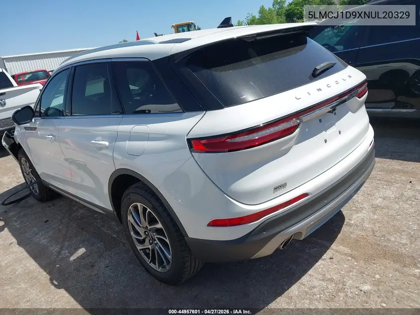 2022 Lincoln Corsair Standard VIN: 5LMCJ1D9XNUL20329 Lot: 44957601