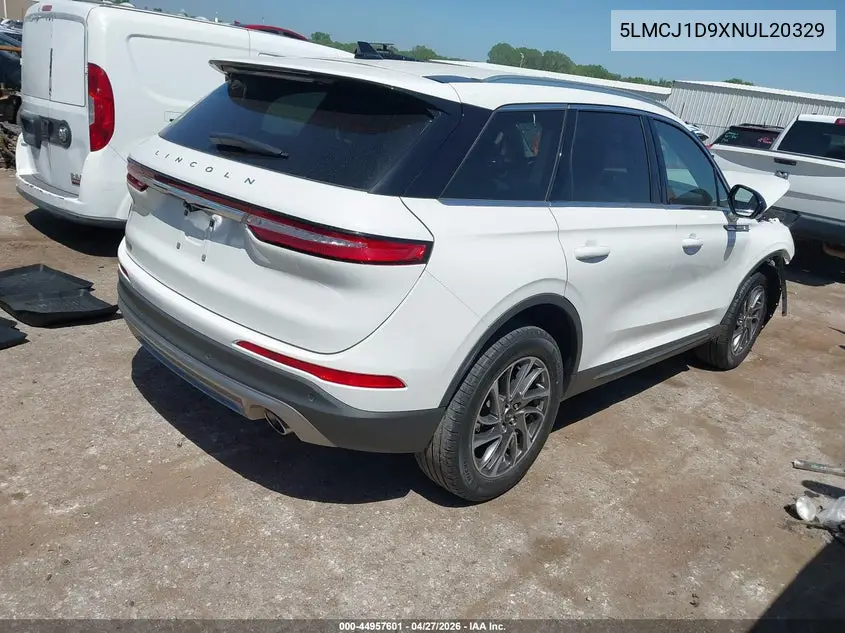 2022 Lincoln Corsair Standard VIN: 5LMCJ1D9XNUL20329 Lot: 44957601