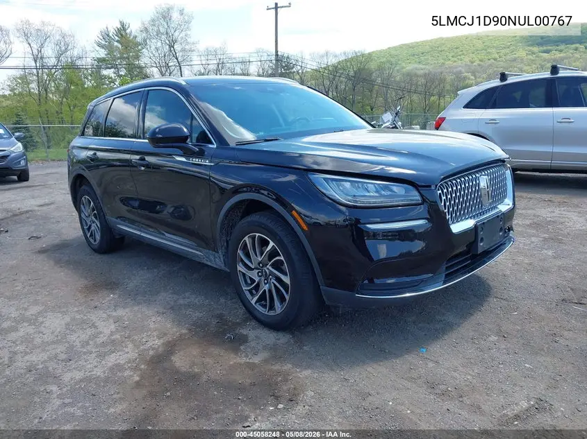2022 Lincoln Corsair Standard VIN: 5LMCJ1D90NUL00767 Lot: 45058248