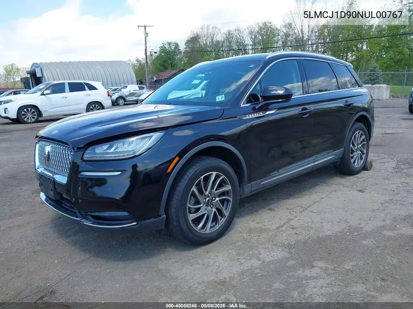 2022 Lincoln Corsair Standard VIN: 5LMCJ1D90NUL00767 Lot: 45058248