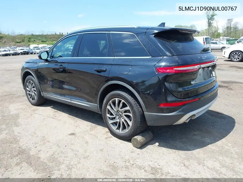2022 Lincoln Corsair Standard VIN: 5LMCJ1D90NUL00767 Lot: 45058248