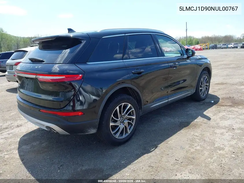 2022 Lincoln Corsair Standard VIN: 5LMCJ1D90NUL00767 Lot: 45058248