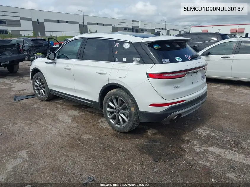 2022 Lincoln Corsair Standard VIN: 5LMCJ1D90NUL30187 Lot: 45171886