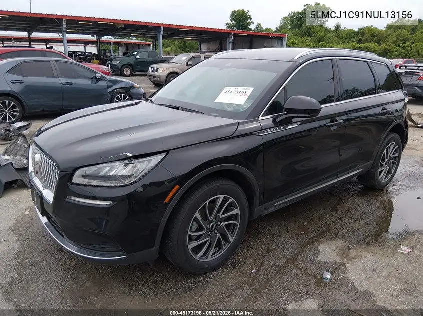 2022 Lincoln Corsair Standard VIN: 5LMCJ1C91NUL13156 Lot: 45173198