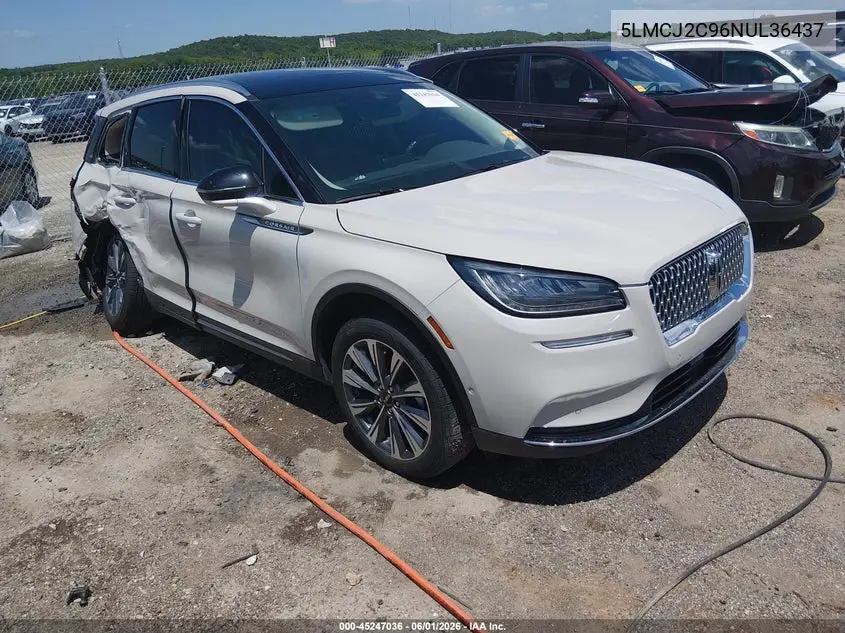 2022 Lincoln Corsair Reserve VIN: 5LMCJ2C96NUL36437 Lot: 45247036