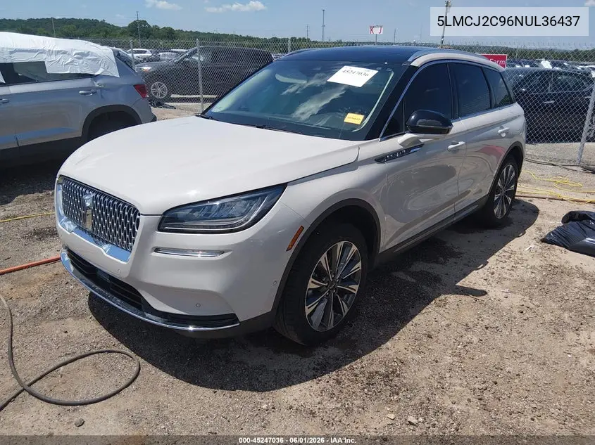 2022 Lincoln Corsair Reserve VIN: 5LMCJ2C96NUL36437 Lot: 45247036