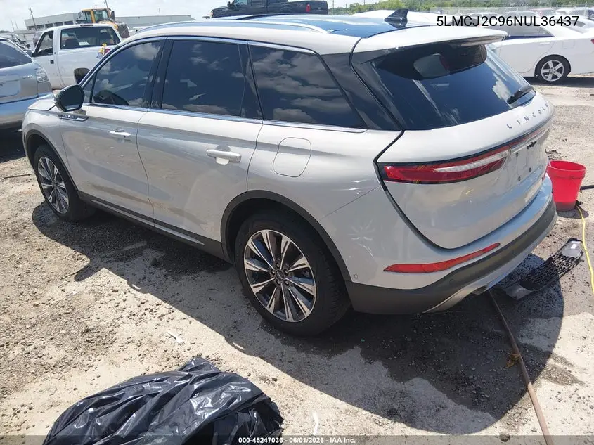 2022 Lincoln Corsair Reserve VIN: 5LMCJ2C96NUL36437 Lot: 45247036