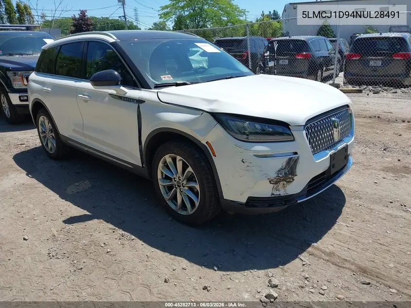 2022 Lincoln Corsair Standard VIN: 5LMCJ1D94NUL28491 Lot: 45282713