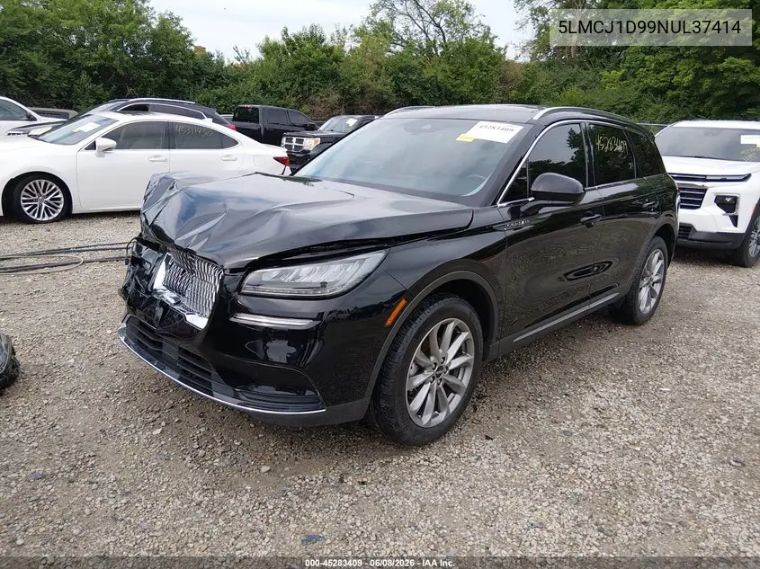 2022 Lincoln Corsair Standard VIN: 5LMCJ1D99NUL37414 Lot: 45283409