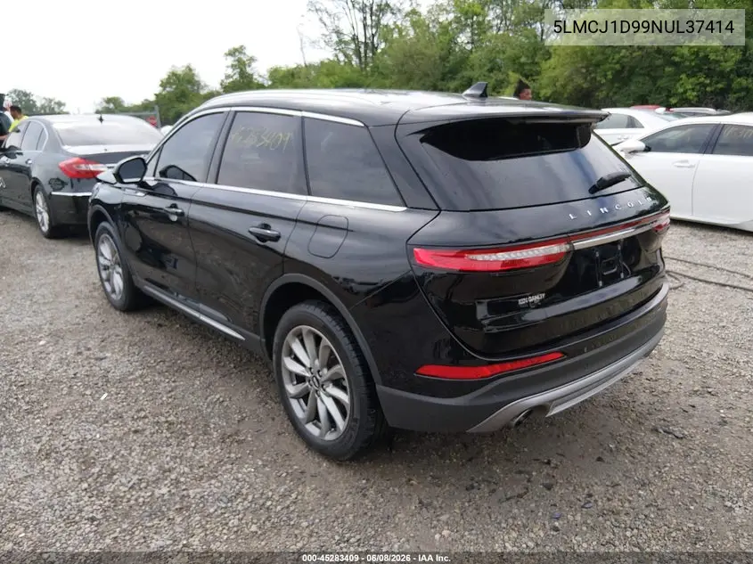 2022 Lincoln Corsair Standard VIN: 5LMCJ1D99NUL37414 Lot: 45283409