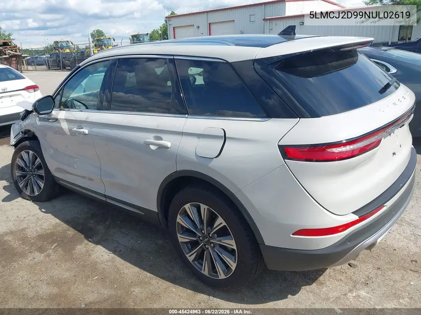 2022 Lincoln Corsair Reserve VIN: 5LMCJ2D99NUL02619 Lot: 45424963