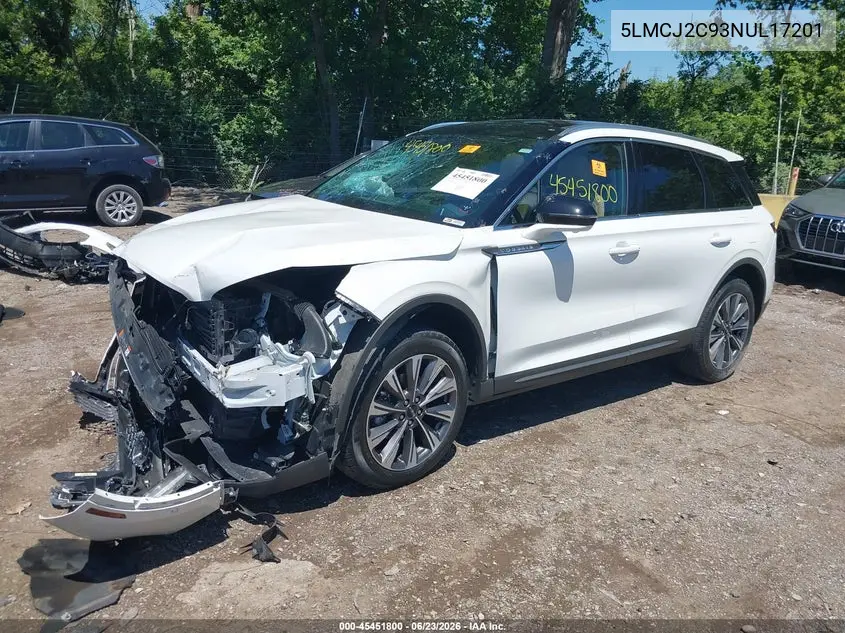 2022 Lincoln Corsair Reserve VIN: 5LMCJ2C93NUL17201 Lot: 45451800