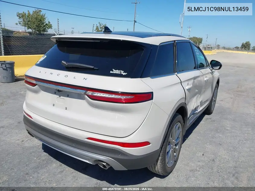 2022 Lincoln Corsair Standard VIN: 5LMCJ1C98NUL13459 Lot: 45475191