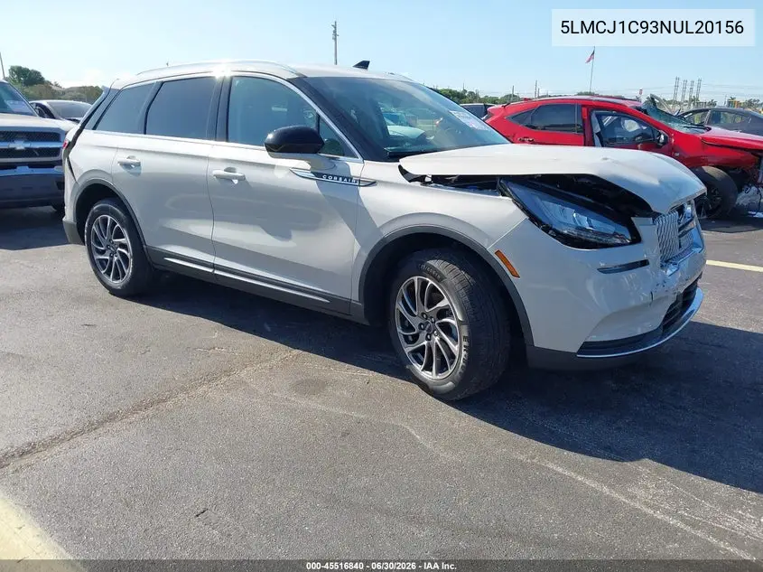 2022 Lincoln Corsair Standard VIN: 5LMCJ1C93NUL20156 Lot: 45516840