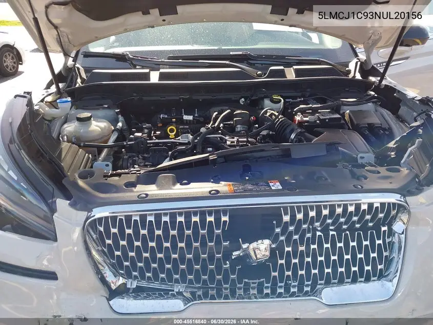 2022 Lincoln Corsair Standard VIN: 5LMCJ1C93NUL20156 Lot: 45516840