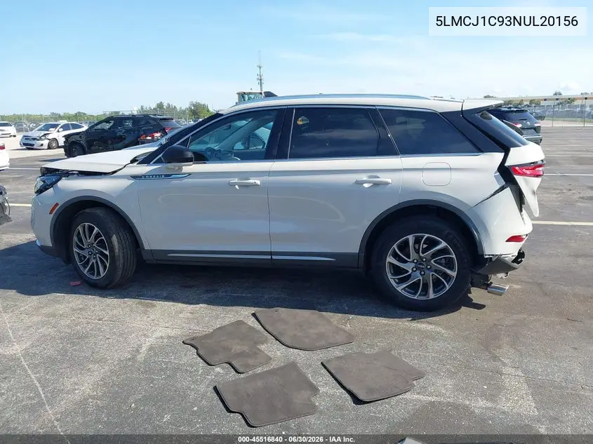 2022 Lincoln Corsair Standard VIN: 5LMCJ1C93NUL20156 Lot: 45516840