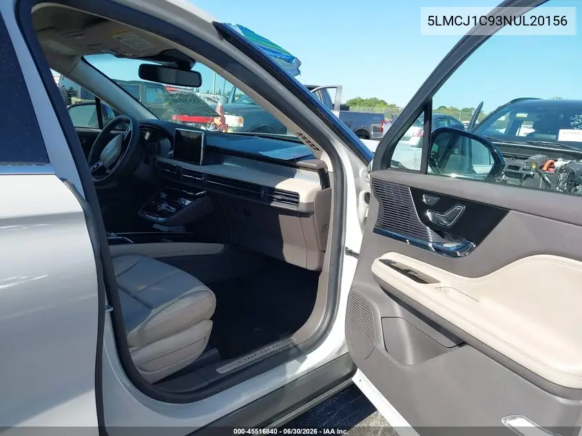 2022 Lincoln Corsair Standard VIN: 5LMCJ1C93NUL20156 Lot: 45516840