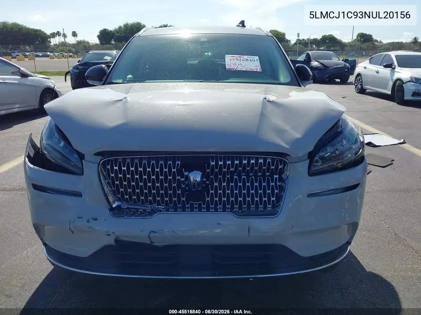 2022 Lincoln Corsair Standard VIN: 5LMCJ1C93NUL20156 Lot: 45516840