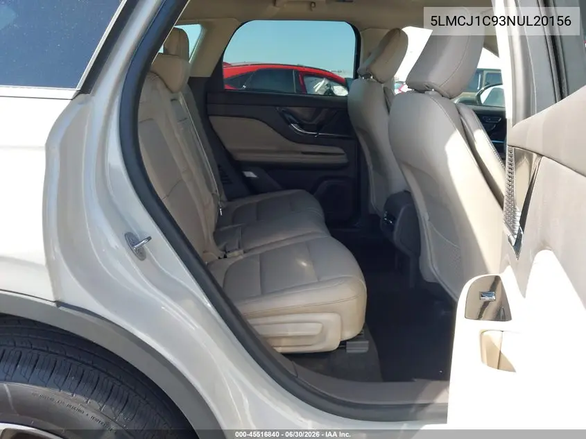 2022 Lincoln Corsair Standard VIN: 5LMCJ1C93NUL20156 Lot: 45516840