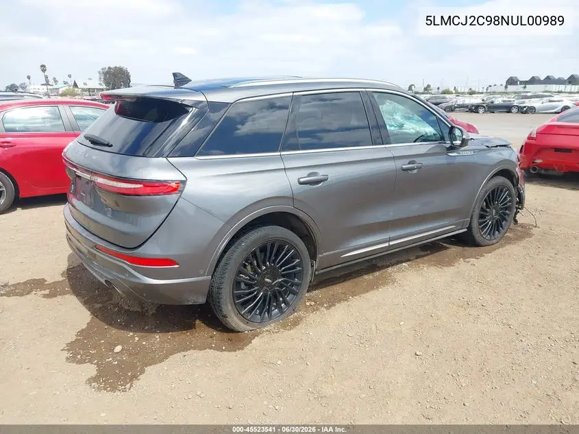 2022 Lincoln Corsair Reserve VIN: 5LMCJ2C98NUL00989 Lot: 45523541