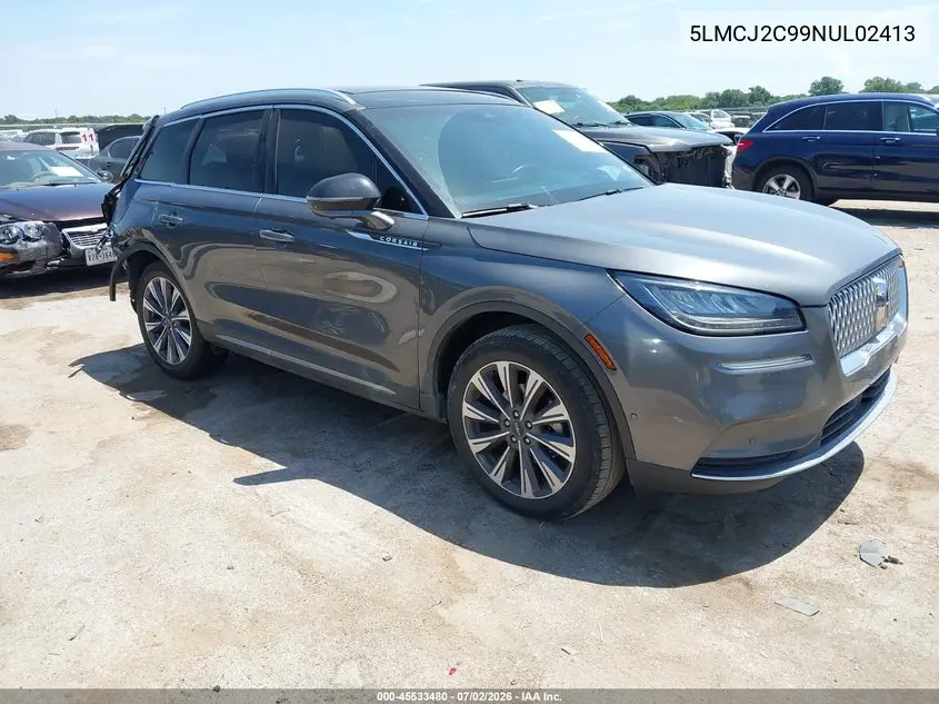 2022 Lincoln Corsair Reserve VIN: 5LMCJ2C99NUL02413 Lot: 45533480