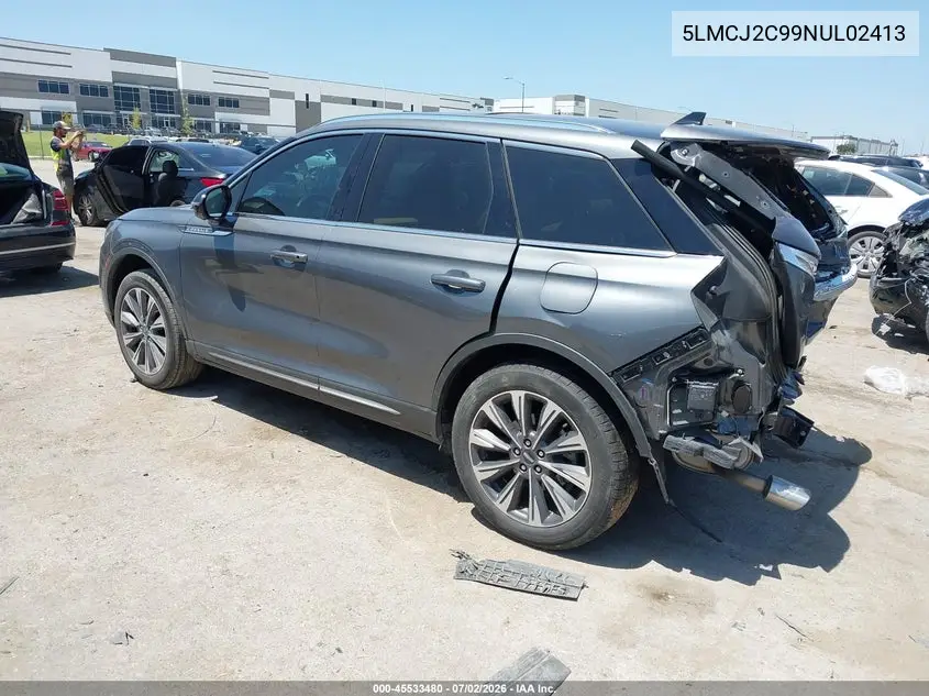 2022 Lincoln Corsair Reserve VIN: 5LMCJ2C99NUL02413 Lot: 45533480